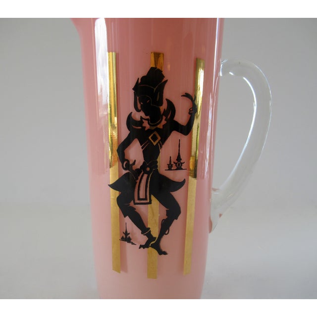 Vintage Pink Martini Pitcher MCM West Virginia Specialty Glass Co