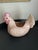 Vintage Mid 20th Century Speckled Pink Ceramic Chicken/Hen Planter For Sale - Image 10 of 12