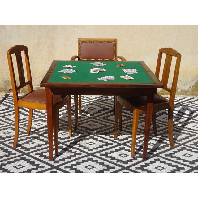 Antique Game Table in Walnut, 1800s For Sale - Image 3 of 18