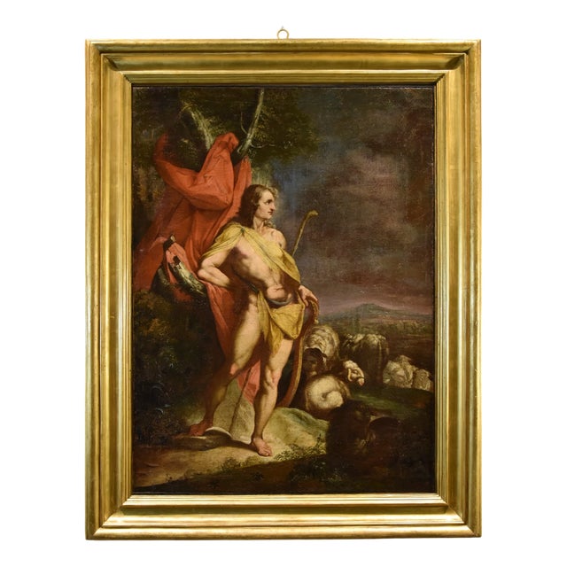 Workshop of Cornelis Van Haarlem, Apollo, 1630, Oil on Canvas, Framed For Sale