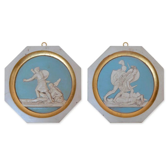 Not Yet Made - Made To Order Greek Warriors Wall Medallions from Cupioli Luxury Living, 2018, Set of 2 For Sale - Image 5 of 5