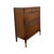 Traditional Vintage Traditional Burl Wood Tallboy Dresser With Floral Inlay and Pattern-Lined Drawers. For Sale - Image 3 of 13