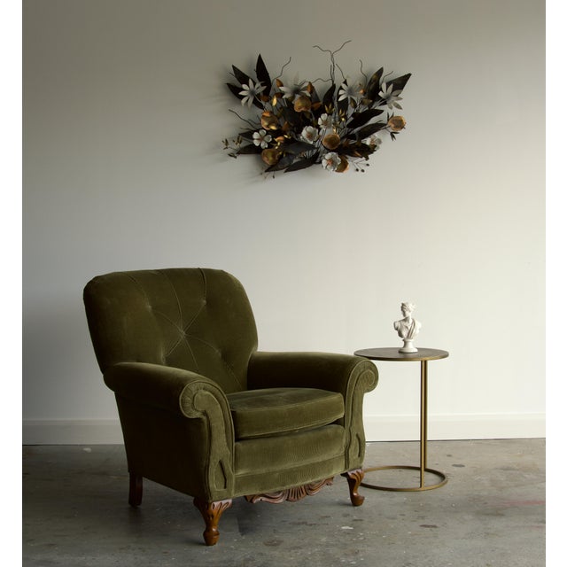 Mid-Century Modern Signed Curtis Jere Brutalist Mixed Metal Floral Wall Sculpture For Sale - Image 3 of 7