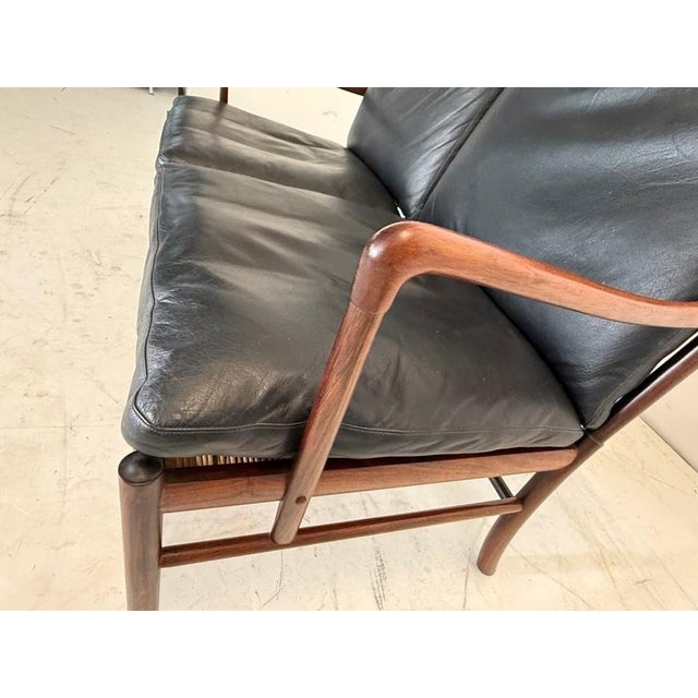 Colonial Leather Sofa by Ole Wanscher for Poul Jeppesens Møbelfabrik For Sale - Image 10 of 15