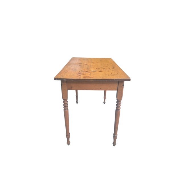 Late 19th Century Pine Writing Desk With Drawer For Sale - Image 12 of 16