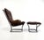 1970s Set of Vintage Leather Lounge Chair and Ottoman by Harald Relling for Westnofa, 1970s, Set of 2 For Sale - Image 5 of 18
