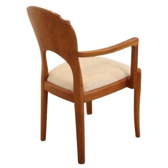 Brown Danish Dining Room Chair with Backrest For Sale - Image 8 of 15