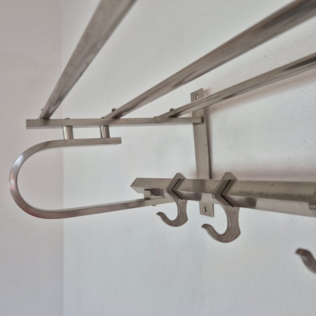 Bauhaus Wall Rack with Shelf, Germany, 1930s For Sale - Image 4 of 9