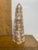Boho Chic Vintage Late 20th Century Pink Onyx Marble Mosaic Obelisk For Sale - Image 3 of 5