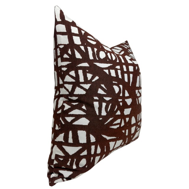 ⭐️ Ships Within 2 Days On the Front: Ecriture Woven Fabric On the Back: Ivory Performance Fabric Indoor/Outdoor Pillow All...