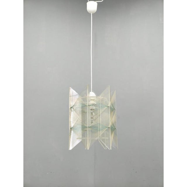 Space Age String Pendant Lamp in Plastic, Czechoslovakia, 1970s For Sale - Image 3 of 12