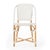 Tenor 18.5 in. Seat Height Rattan Side Dining Chair with Back, Smooth White For Sale In Chicago - Image 6 of 11