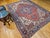 Early 20th Century Persian Heriz, Hand-Knotted Wool, Geometric Pattern, Vegetable Dyes, Red & Navy, 7x9 For Sale - Image 11 of 11