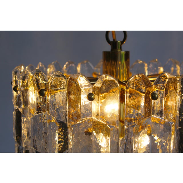 Murano Glass and Brass Palazzo Chandelier by Kalmar, Austria, 1970s For Sale - Image 12 of 13