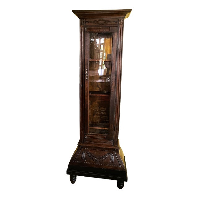 Oak Display Case, 1920s For Sale