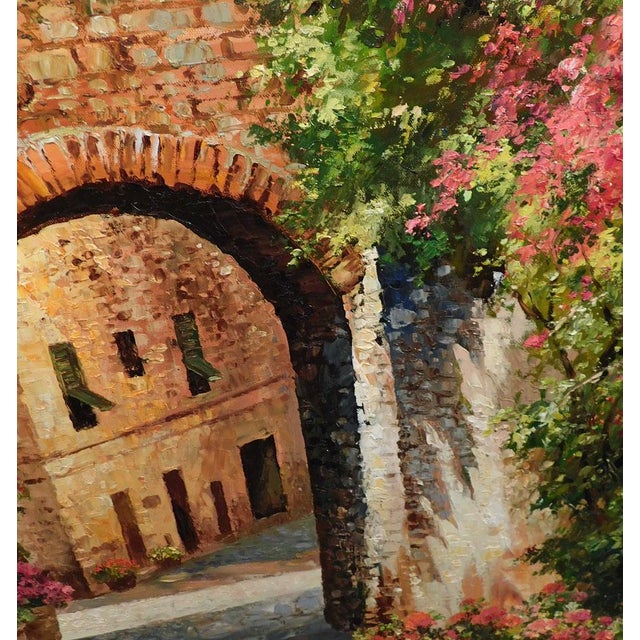 Paul Guy Gantner "Morning Walk in Antibes" Original Painting With Custom Frame For Sale - Image 4 of 15