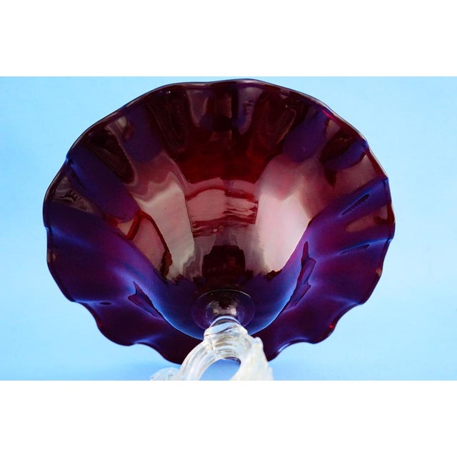 Vintage Tipetto Veneziano Stand in Murano Glass from Salviati & C., 1950s For Sale - Image 14 of 18