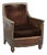 Art Deco Armchair in Velour and Decorative Nails For Sale