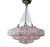 Pink Art Deco Pendant Light in Pink and White Marble Glass, 1930s For Sale - Image 8 of 18