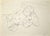 Pencil drawing realized by mino Maccari in the 1930s. Not signed. Drystamp "Tiziano" in the lower right corner. Lightly...