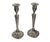 English Pair of Elegant Sterling Silver 925 Candle Holders, London, England, 20th Century For Sale - Image 3 of 8