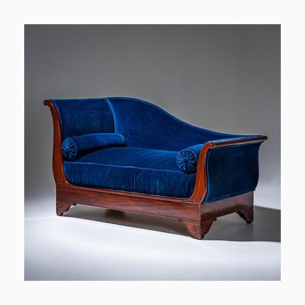 Antique French Chaise Lounge, 1830 For Sale - Image 12 of 12