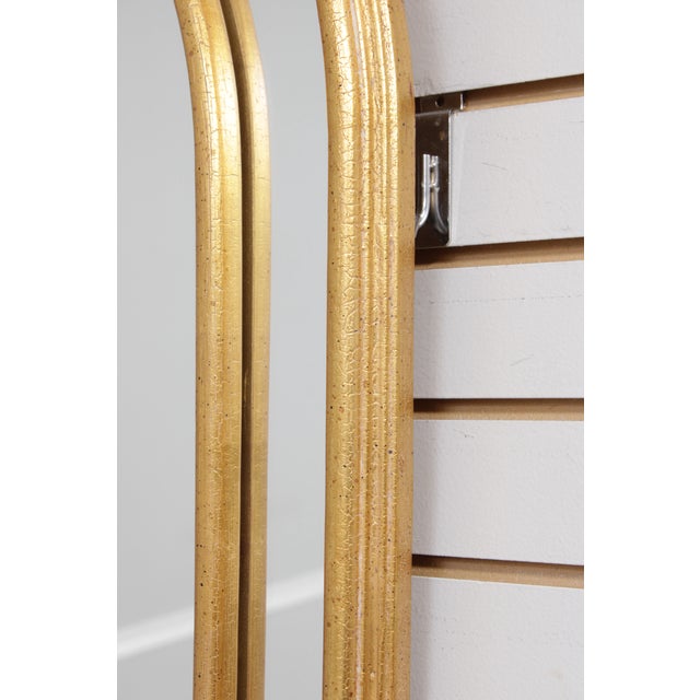 Uttermost Gold Gilt Hollywood Regency Dome Top Mirror For Sale - Image 10 of 14