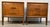 A classic pair of vintage walnut nightstands offering the perfect combination of style, functionality, and timeless mid-...
