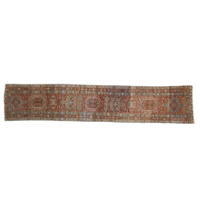 Vintage Fine Distressed Karaja Rug Runner - 2'9" X 13'10" For Sale - Image 11 of 11
