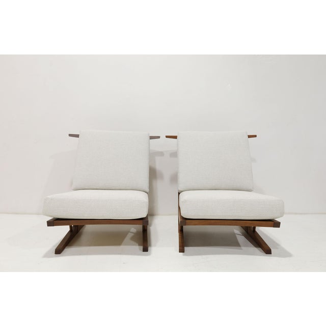 George Nakashima Conoid Lounge Chairs For Sale - Image 9 of 12