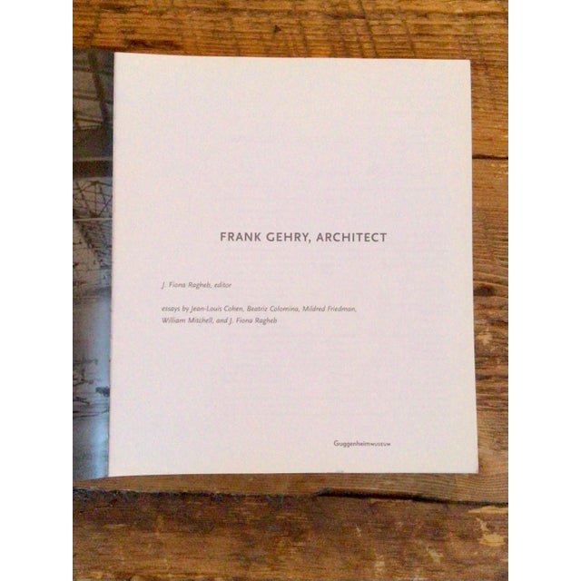Vintage Frank Gerry Architecture Coffee Table Book Circa 2001 by the Guggenheim Museum