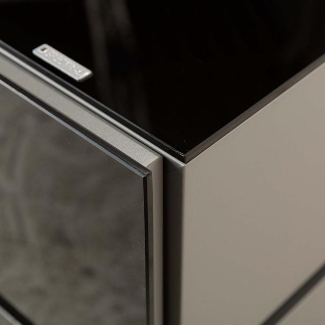 Black Glass Brick Sideboard from Spectral For Sale - Image 4 of 13