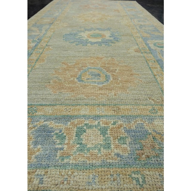 Textile Turkish Oushak Runner Rug 3' x 6'2" #17363 For Sale - Image 7 of 8