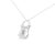 Express your affection with this lock pendant necklace that makes a romantic statement with sparkling round, prong-set...