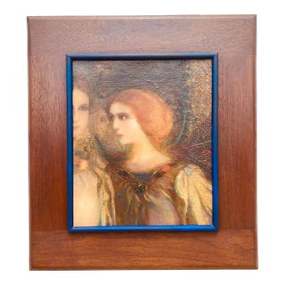 Early 20th Century Oil on Canvas Renaissance Revival Portrait of a Lady For Sale