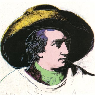 Andy Warhol, Goethe Green and Yellow, Offset Lithograph, 2000 For Sale