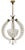 Mid-Century Murano Glass and Brass Pendant Light from Barovier & Toso, 1950s For Sale