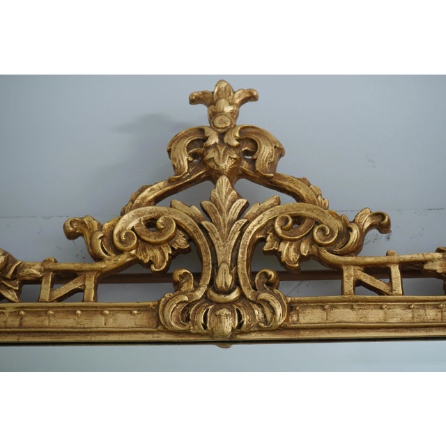 Gold Friedman Brothers Model 1747 Gold Beveled Glass Mirror For Sale - Image 8 of 12