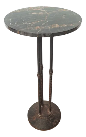 Art Deco Side Table with Marble Top, 1930s