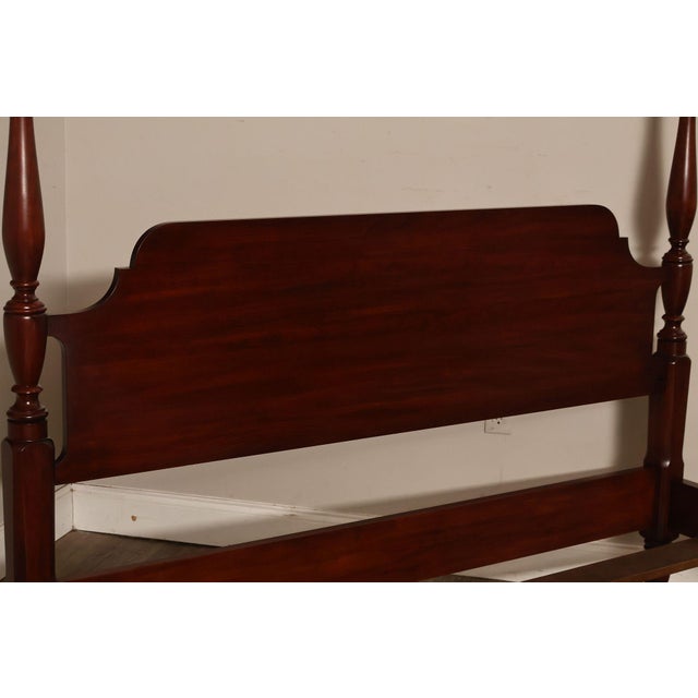 Henkel Harris Henkel Harris Solid Cherry Queen Four Poster Bed For Sale - Image 4 of 18