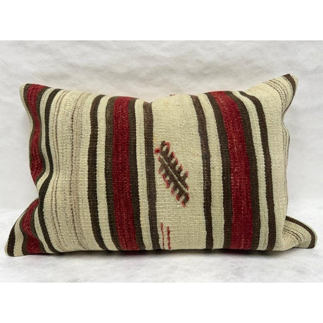 Turkish Hemp Pillow Cushion Natural Brown Red Beige Pillow Cushion Cover 16" x 24" #30276 Enhance your home decor with our...