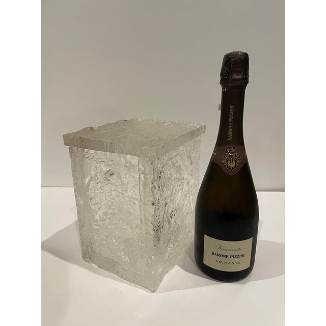 1970s Vintage "Block of Ice" Ice Bucket For Sale - Image 5 of 6