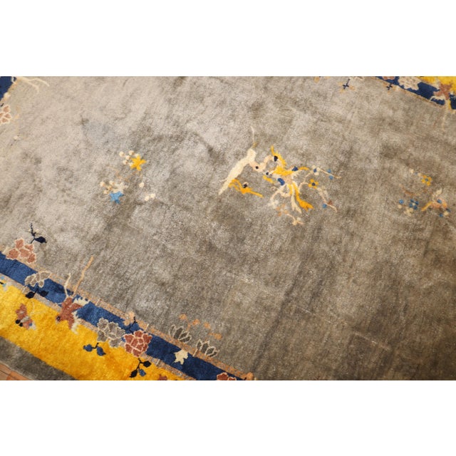 Hollywood Regency Antique Colorful Chinese Peking Rug For Sale - Image 3 of 12