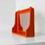 Orange Plastic Wall Mirror with Integrated Shelf, 1970s For Sale - Image 4 of 12