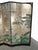 1970s Vintage Silver Chinese Asian Six Panel Screen ~ Room Divider W Heron Birds For Sale - Image 5 of 18