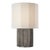Anne-Marie Barton by Visual Comfort Signature Fumar 18" Table Lamp in Ridged Graphite with Bouclé Shade For Sale