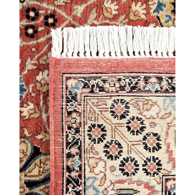 2000 - 2009 Mogul, One-of-a-Kind Hand-Knotted Area Rug - Pink, 3' 2" x 8' 10" For Sale - Image 5 of 8