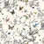 Schumacher Birds & Butterflies Luxe Wallpaper in Multicolor on White - 2-Roll Set (10 Yards) For Sale