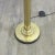 Mid-Century Modern Brass Floor Lamp with Fabric Shade, 1960s For Sale - Image 3 of 7