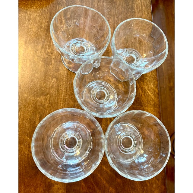 Mid 20th Century Libbey Glass Pedestal Bowls - Set of 5 For Sale - Image 12 of 12